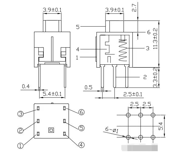 push switch pcb